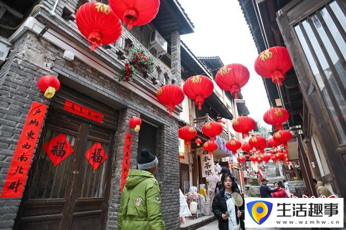 百年黄葛古道张灯结彩年味浓(图5) 百年黄葛古道张灯结彩年味浓(图5)